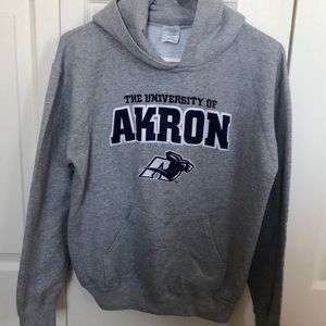 Gray University of Akron hoodie